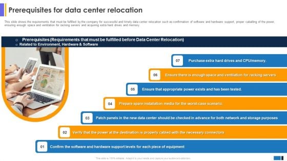 Prerequisites For Data Center Relocation Data Center Migration Information Technology Template PDF Prerequisites For Data Center Relocation Data Center Migration Information Technology Template PDF