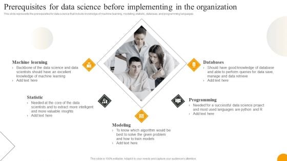 Prerequisites For Data Science Before Implementing In The Organization Topics PDF