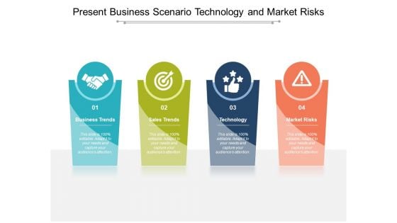 Present Business Scenario Technology And Market Risks Ppt Powerpoint Presentation Ideas Deck