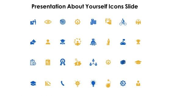 Presentation About Yourself Icons Slide Winner Ppt Powerpoint Presentation Inspiration Graphics Tutorials