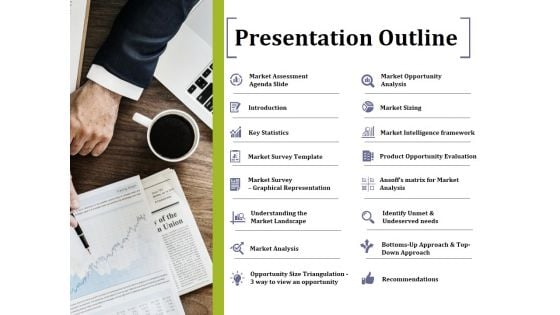 Presentation Outline Ppt PowerPoint Presentation Professional Grid