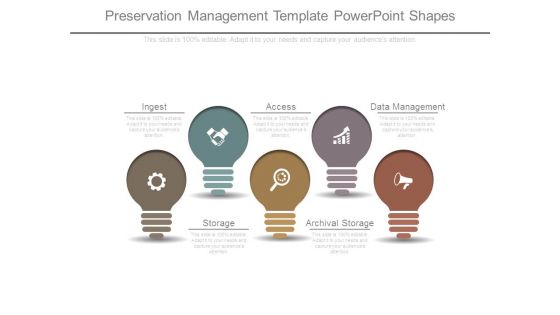 Preservation Management Template Powerpoint Shapes