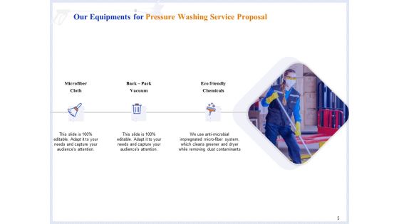 Pressure Cleaning Proposal And Service Agreement Ppt PowerPoint Presentation Complete Deck With Slides Slide05