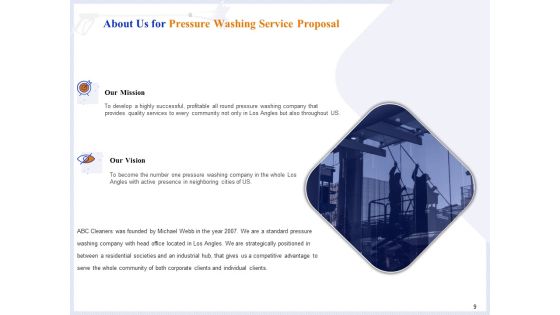 Pressure Cleaning Proposal And Service Agreement Ppt PowerPoint Presentation Complete Deck With Slides Slide09