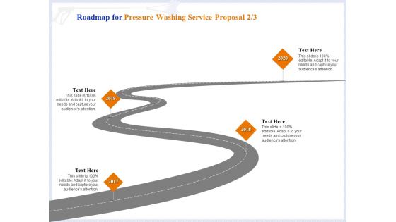Pressure Cleaning Proposal And Service Agreement Roadmap For Pressure Washing Service Proposal 2017 To 2020 Topics PDF