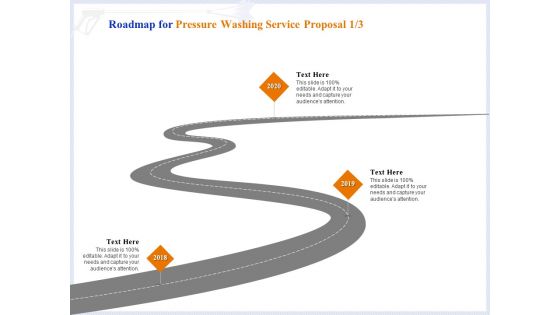 Pressure Cleaning Proposal And Service Agreement Roadmap For Pressure Washing Service Proposal Infographics PDF