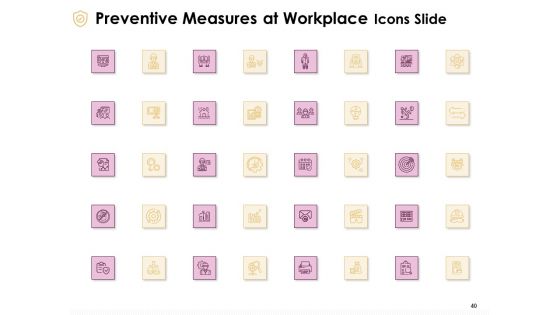 Preventive Measures At Workplace Ppt PowerPoint Presentation Complete Deck With Slides