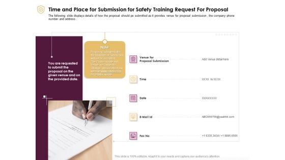 Preventive Measures Workplace Time And Place For Submission For Safety Training Request For Proposal Summary PDF Preventive Measures Workplace Time And Place For Submission For Safety Training Request For Proposal Summary PDF