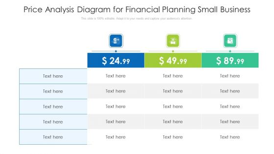 Price Analysis Diagram For Financial Planning Small Business Ppt Infographic Template Files PDF