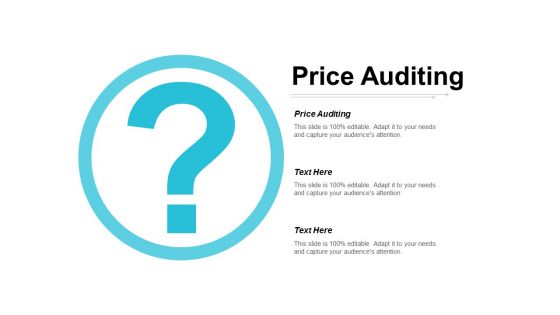 Price Auditing Ppt Powerpoint Presentation Show Demonstration Cpb