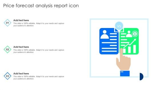 Price Forecast Analysis Report Icon Mockup PDF