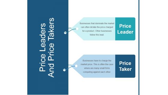 Price Leaders And Price Takers Ppt PowerPoint Presentation Guidelines