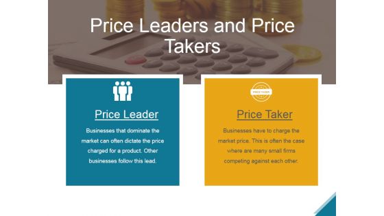 Price Leaders And Price Takers Ppt PowerPoint Presentation Layout