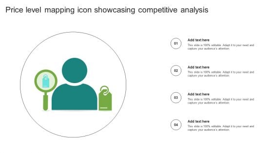 Price Level Mapping Icon Showcasing Competitive Analysis Guidelines PDF