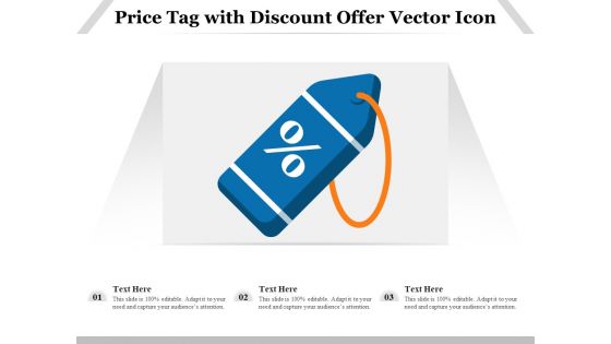 Price Tag With Discount Offer Vector Icon Ppt PowerPoint Presentation Icon Deck PDF