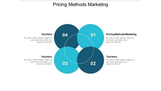 Pricing Methods Marketing Ppt PowerPoint Presentation Outline Good Cpb