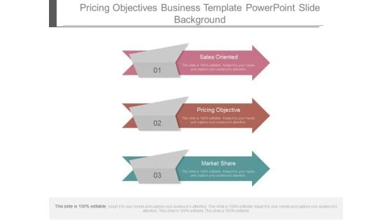 Pricing Objectives Business Template Powerpoint Slide Background