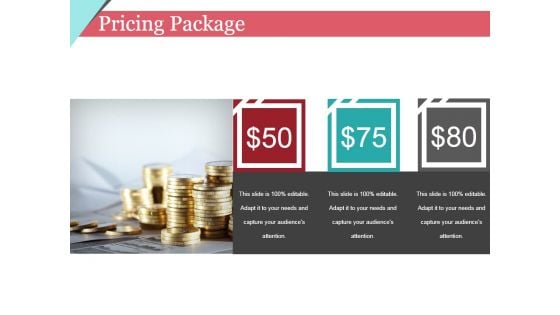 Pricing Package Ppt PowerPoint Presentation Pictures Templates