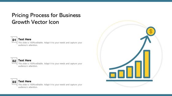 Pricing Process For Business Growth Vector Icon Ppt Powerpoint Presentation Gallery Skills PDF