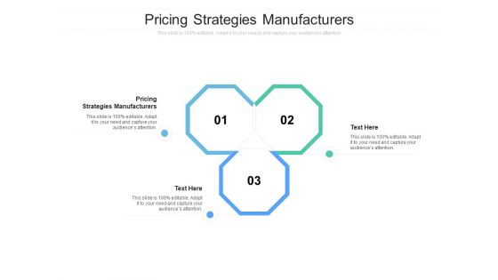 Pricing Strategies Manufacturers Ppt PowerPoint Presentation Gallery Templates Cpb
