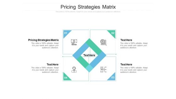 Pricing Strategies Matrix Ppt PowerPoint Presentation Model Slide Cpb