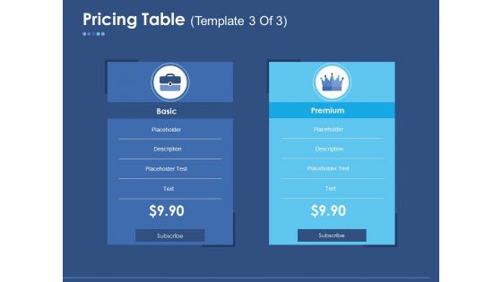 Pricing Table Template 1 Ppt PowerPoint Presentation Layouts Rules