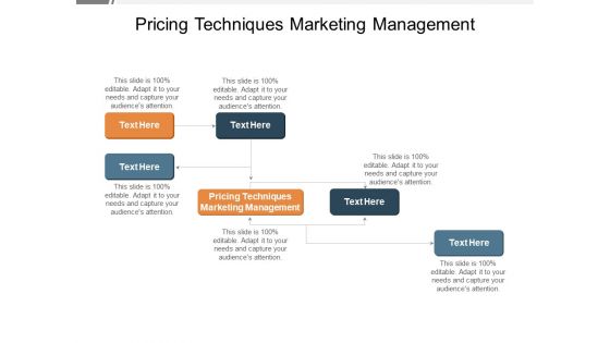 Pricing Techniques Marketing Management Ppt PowerPoint Presentation Layouts Slide Cpb Pdf