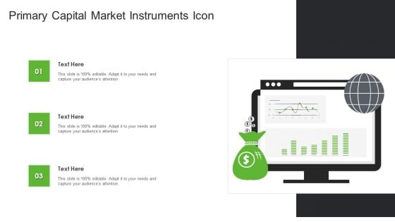 Primary Capital Market Instruments Icon Ppt PowerPoint Presentation Gallery Show PDF