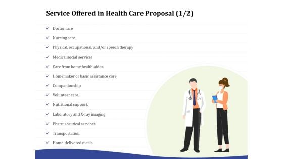 Primary Healthcare Implementation Service Service Offered In Health Care Proposal Occupational Rules PDF