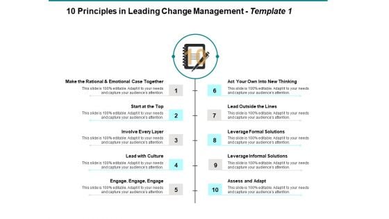 Principles In Leading Change Management Lead With Culture Ppt PowerPoint Presentation Outline Designs Download