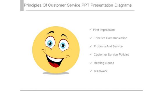 Principles Of Customer Service Ppt Presentation Diagrams