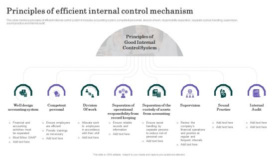 Principles Of Efficient Internal Control Mechanism Summary PDF