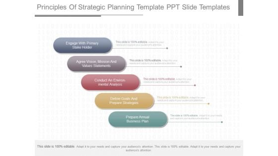 Principles Of Strategic Planning Template Ppt Slide Templates