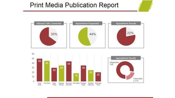 Print Media Publication Report Ppt PowerPoint Presentation Inspiration Design Inspiration