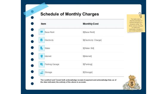 Printable Rent Receipt Template Schedule Of Monthly Charges Ppt Pictures Vector PDF Printable Rent Receipt Template Schedule Of Monthly Charges Ppt Pictures Vector PDF