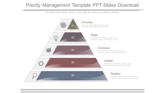 Priority Management Template Ppt Slides Download