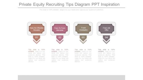 Private Equity Recruiting Tips Diagram Ppt Inspiration