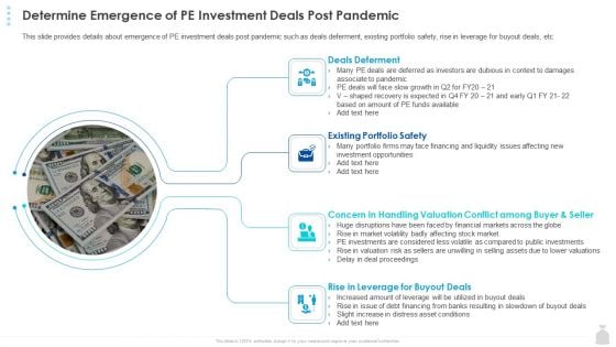 Private Funding In The Age Of COVID 19 Determine Emergence Of PE Investment Deals Post Pandemic Inspiration PDF