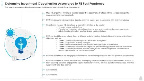 Private Funding In The Age Of COVID 19 Determine Investment Opportunities Associated To PE Post Pandemic Guidelines PDF