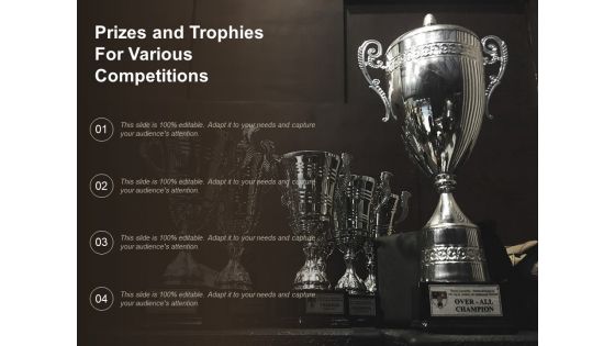 Prizes And Trophies For Various Competitions Ppt PowerPoint Presentation File Visuals PDF