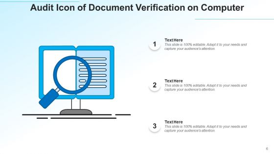 Probe Icon Business Audit Ppt PowerPoint Presentation Complete Deck With Slides