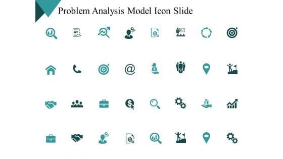 Problem Analysis Model Icon Slide Strategy Ppt PowerPoint Presentation Summary Grid