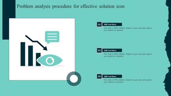 Problem Analysis Procedure For Effective Solution Icon Rules PDF