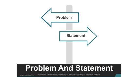 Problem And Statement Ppt PowerPoint Presentation Guidelines