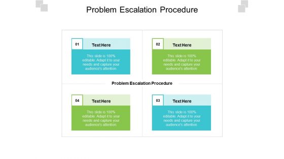 Problem Escalation Procedure Ppt PowerPoint Presentation Layouts Example Cpb Pdf