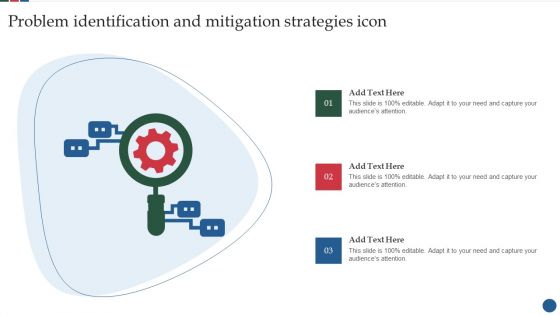 Problem Identification And Mitigation Strategies Icon Introduction PDF