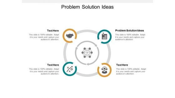 Problem Solution Ideas Ppt PowerPoint Presentation Layouts Shapes Cpb