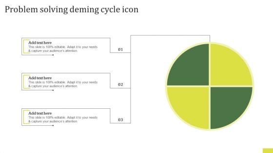 Problem Solving Deming Cycle Icon Topics PDF