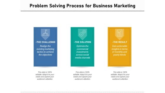 Problem Solving Process For Business Marketing Ppt PowerPoint Presentation File Layouts PDF