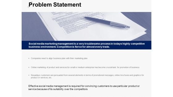Problem Statement Social Media Ppt PowerPoint Presentation Portfolio Example